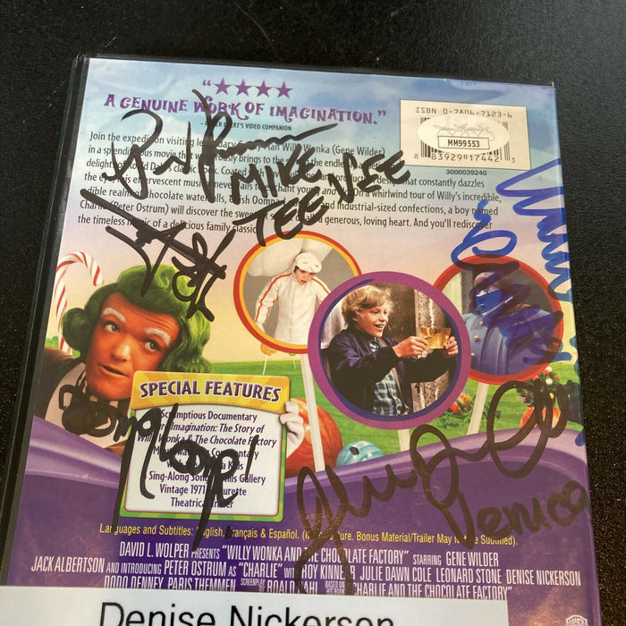 Willy Wonka And The Chocolate Factory Cast Signed Autographed DVD With JSA COA