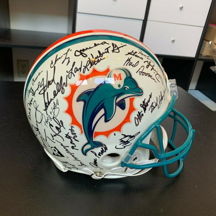 1972 Miami Dolphins Team Signed Authentic Full Size Helmet 40+ Sigs With JSA COA