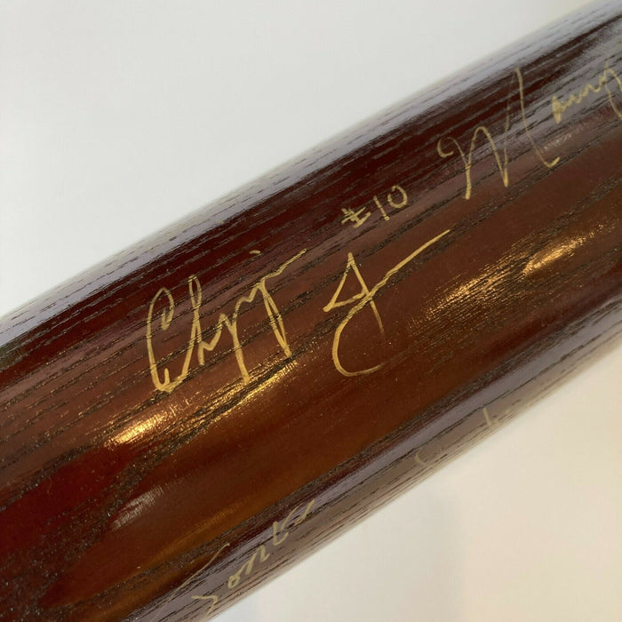 1995 Atlanta Braves World Series Champs Team Signed Baseball Bat JSA COA