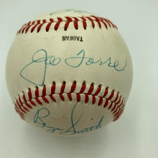 Joe Torre Lee Smith Multi Signed Vintage St. Louis Cardinals Baseball