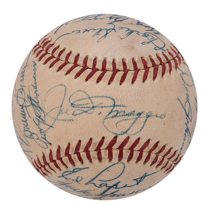 Stunning 1950 New York Yankees World Series Champs Team Signed Baseball Beckett