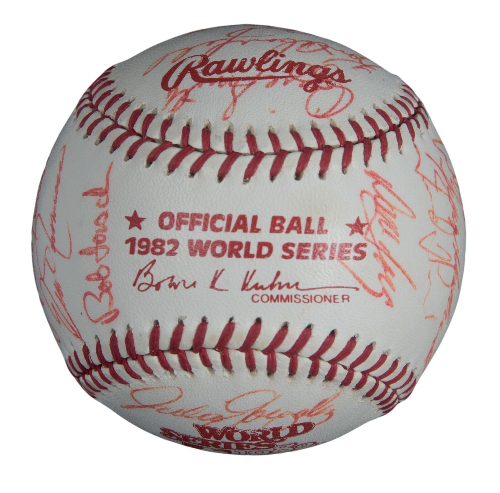 1982 World Series Rawlings Baseball St Louis Cardinals vs Milwaukee Br