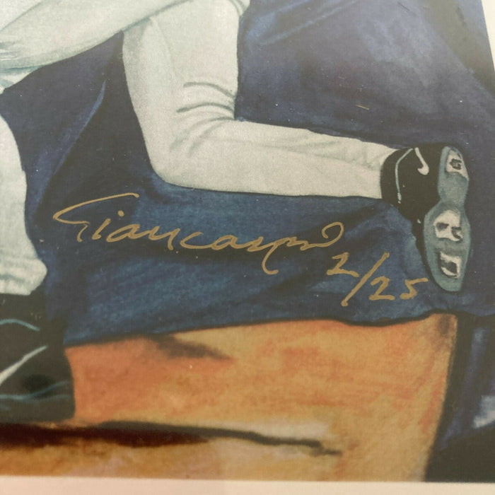 Derek Jeter Art Photo Hand Signed By Artist Numbered #2/25