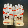 Buster Posey Signed Game Used Under Armour Baseball Batting Gloves PSA DNA COA