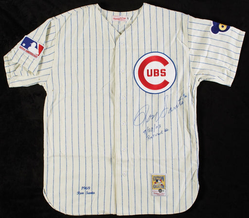 Ron Santo Jersey #10 Retired 9-28-2003 Signed Chicago Cubs Jersey Beckett