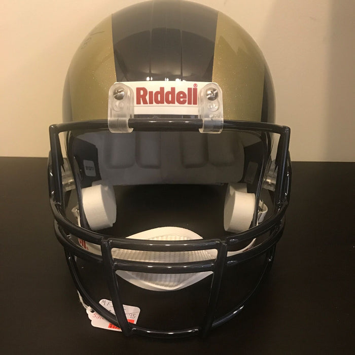 Marshall Faulk Signed St. Louis Rams Full Size Helmet PSA DNA COA