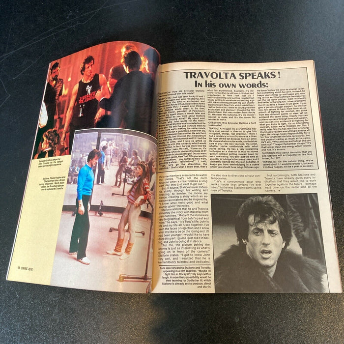 John Travolta Signed Autographed Staying Alive Vintage Movie Magazine JSA COA