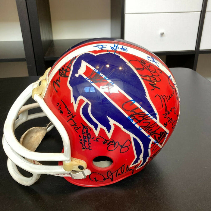 1991 Buffalo Bills AFC Champs Team Signed Full Size Helmet 30+ Sigs JSA COA