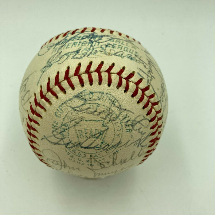 Beautiful 1941 New York Yankees Team Signed American League Baseball Beckett COA