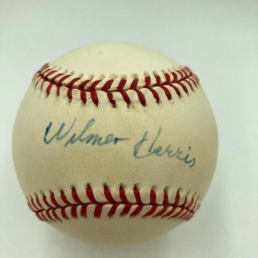 Wilmer Harris Signed Official Major League Baseball Negro League Legend JSA COA