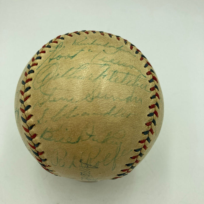 1939 New York Yankees World Series Champs Team Signed Baseball PSA DNA & JSA COA