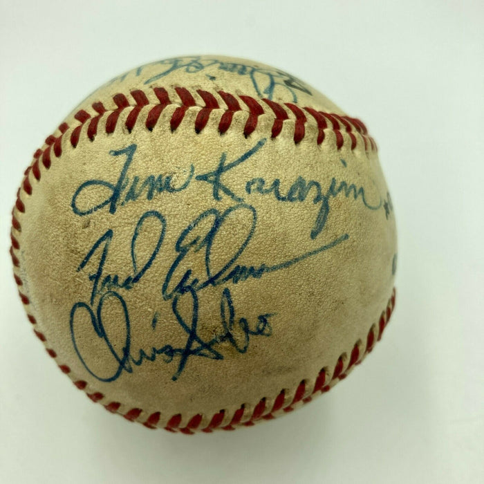 1983 Michigan Wolverines Big Ten Champs Signed Game Used W.S. Baseball JSA COA