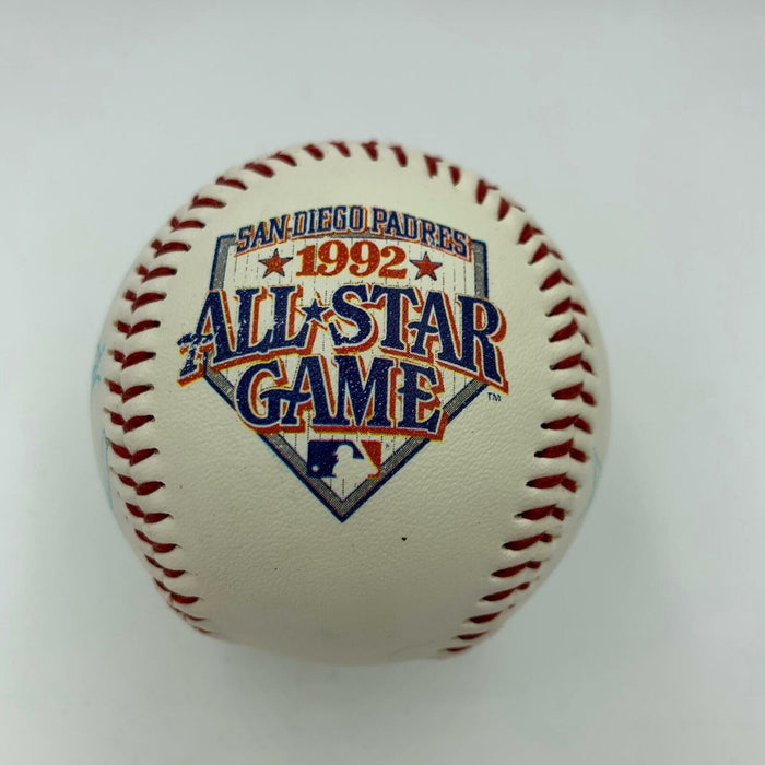 1992 All Star Game Multi Signed Autographed Baseball Luis Gonzalez