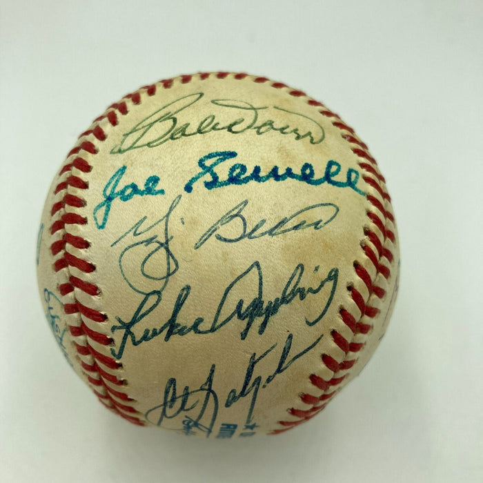 Joe Dimaggio Ted Williams Hall Of Fame Multi Signed Baseball JSA COA