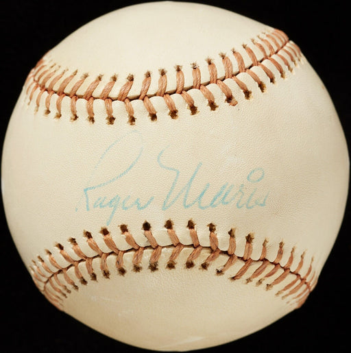 Roger Maris Single Signed Vintage American League Baseball JSA COA