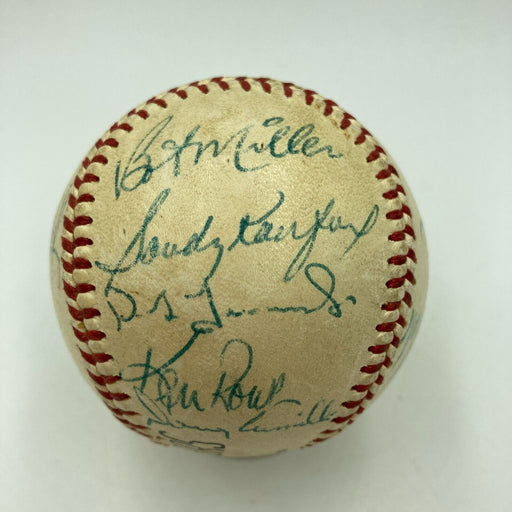 1963 Los Angeles Dodgers World Series Champs Team Signed Baseball Koufax Beckett