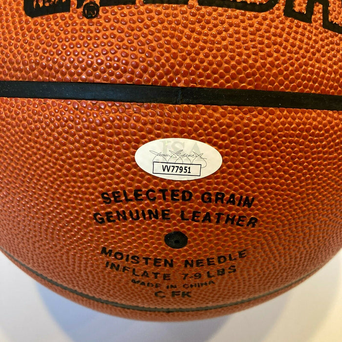 George Mikan Signed Spalding Official NBA Game Basketball With JSA  COA