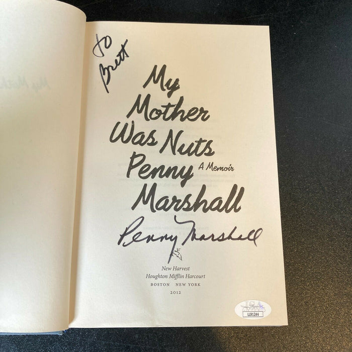 Penny Marshall Signed Autographed My Mother Was Nuts Book With JSA COA