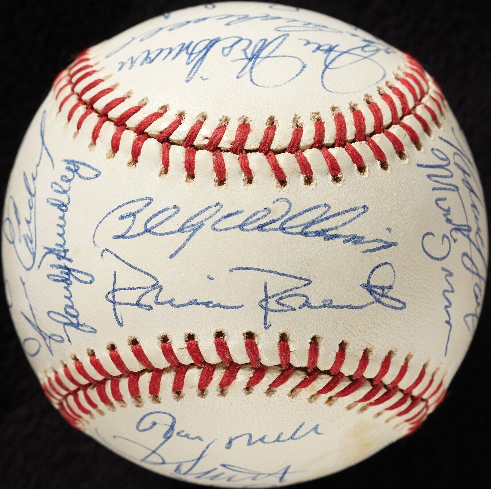 Chicago Cubs Legends Signed Baseball 23 Sigs Ron Santo Estate Beckett COA