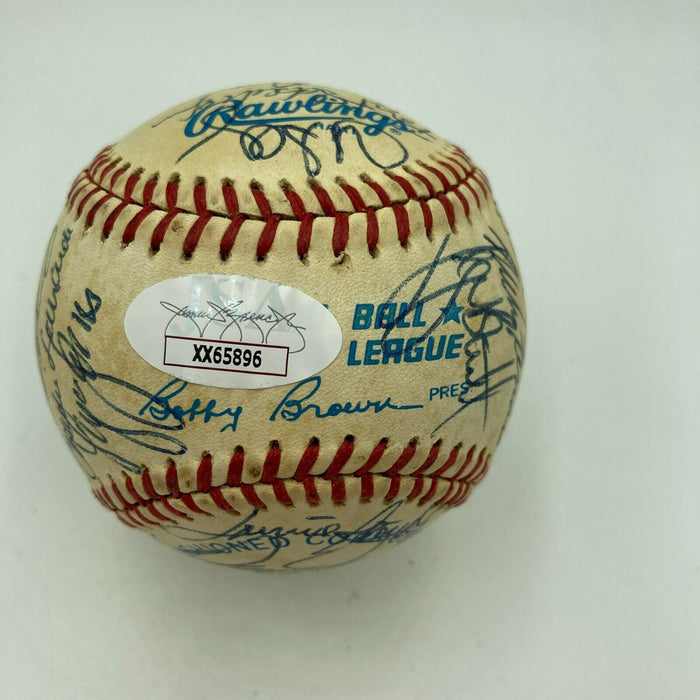 1985 Kansas City Royal World Series Champs Team Signed Baseball With JSA COA