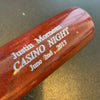 Rare Justin Morneau Signed 2015 Casino Night Game Model Baseball Bat JSA COA