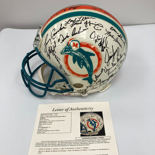 1972 Miami Dolphins Super Bowl Champs Team Signed Authentic Game Helmet JSA COA