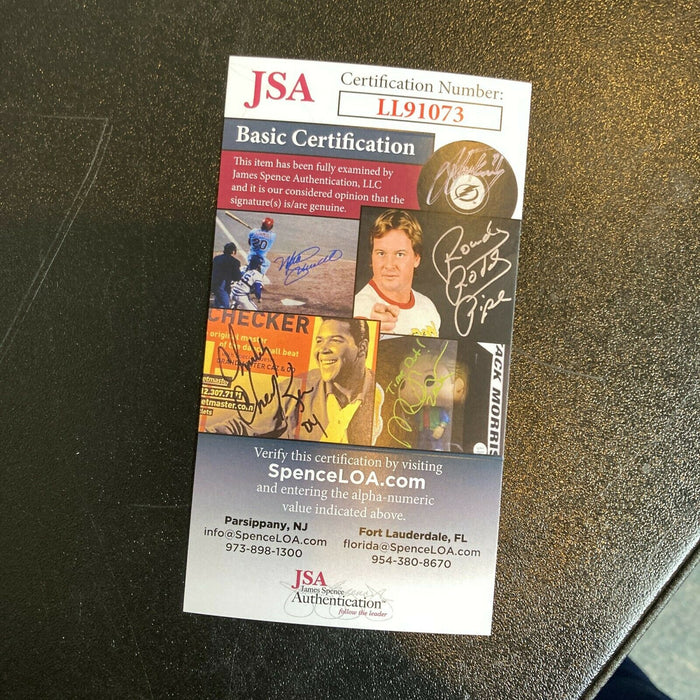 John Travolta Signed Autographed Vintage Picture Postcard Book JSA COA