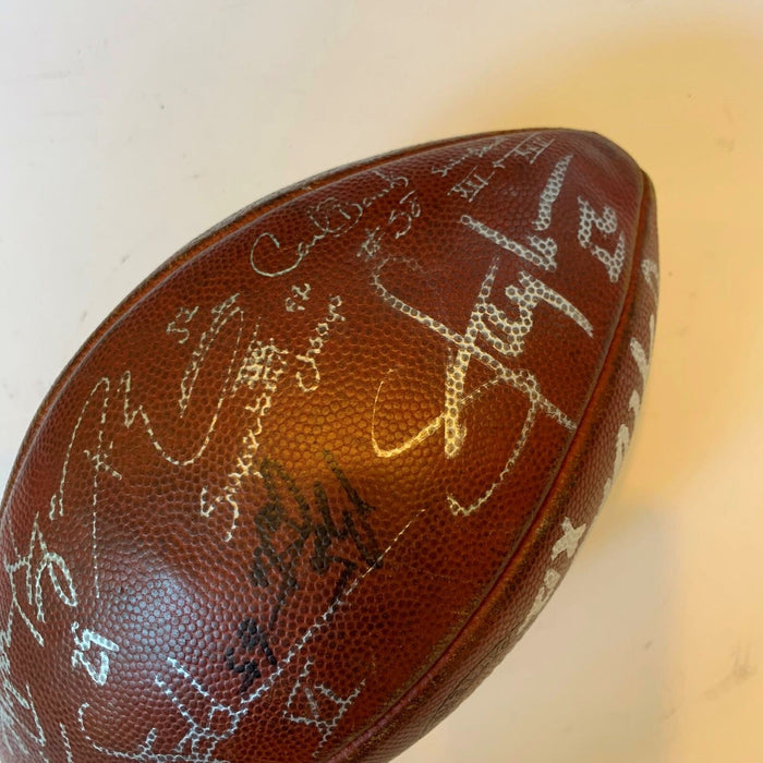 Rare Super Bowl MVP's Signed Wilson NFL Football 15 Sigs Joe Namath With JSA COA