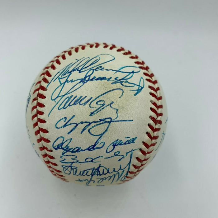 Beautiful 1995 Atlanta Braves WS Champs Team Signed World Series Baseball JSA