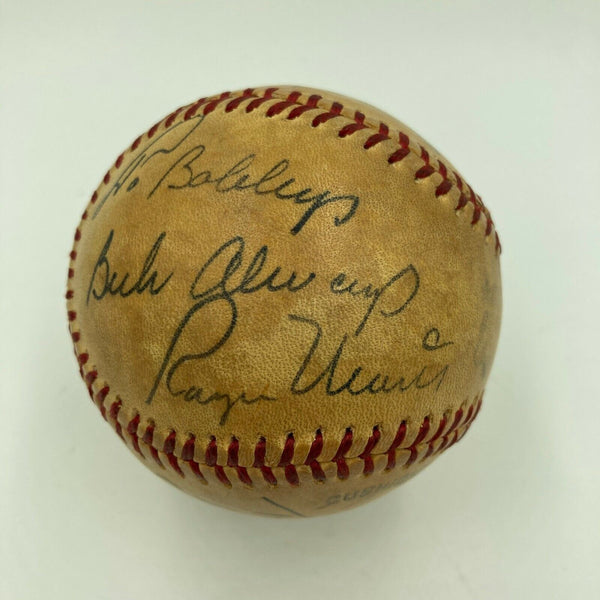 Mickey Mantle & Roger Maris Signed Vintage National League Baseball With JSA COA
