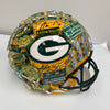 Beautiful Aaron Rodgers Signed Charles Fazzino Pop Art Green Bay Packers Helmet