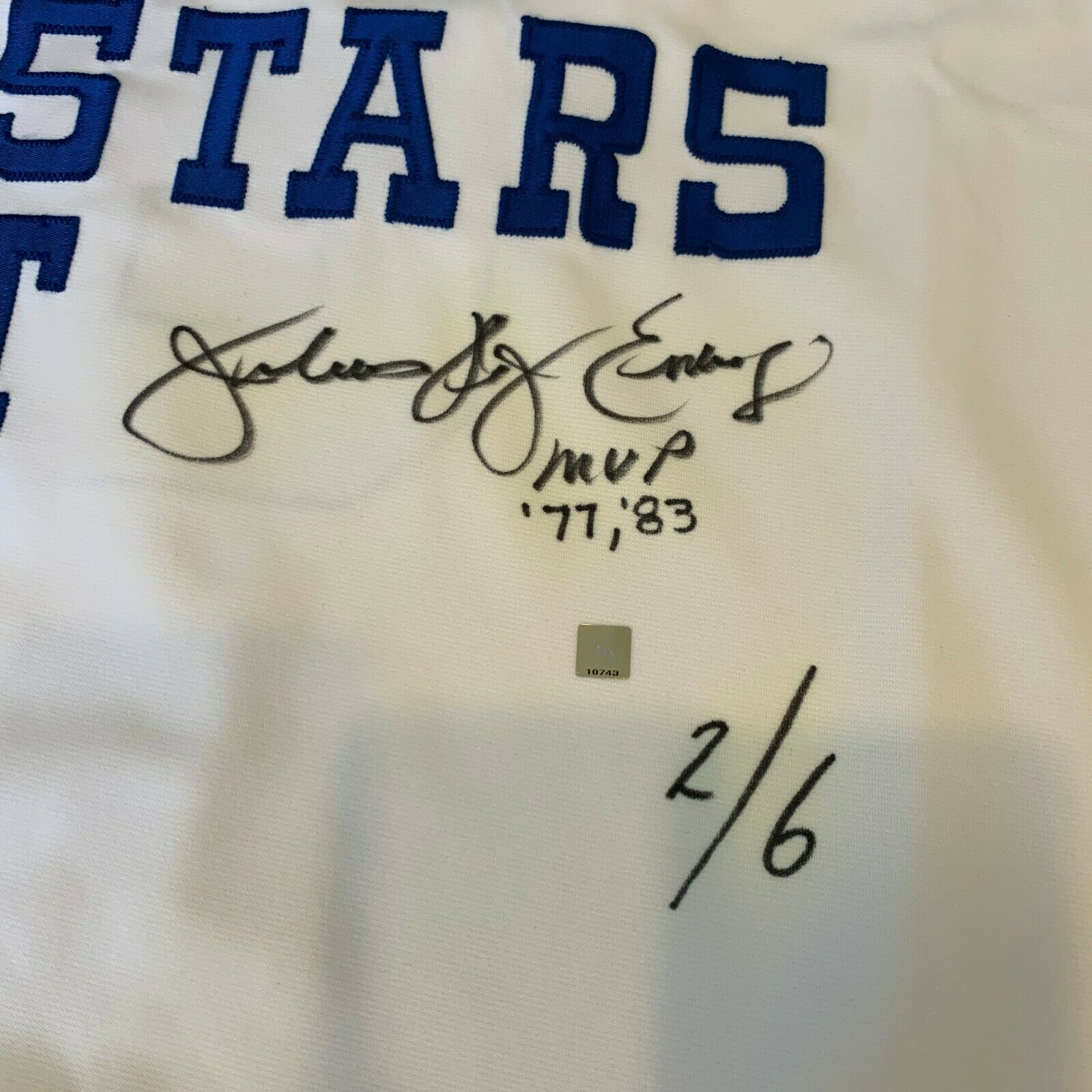 Julius Erving Signed Jersey - & Inscribed 1980 All Star Game Mitchell & Ness