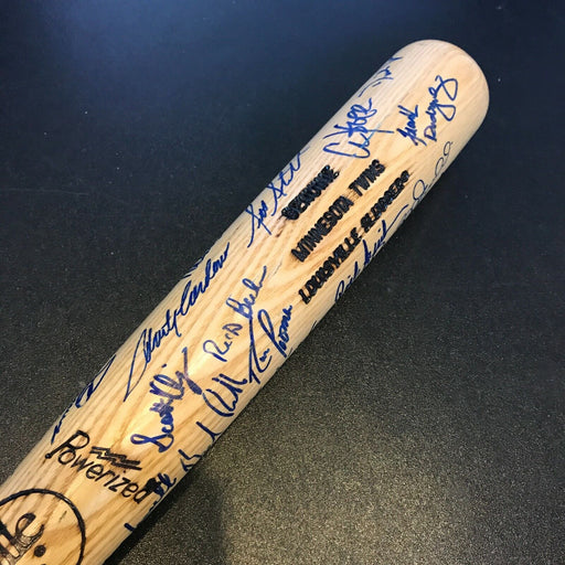 1996 Minnesota Twins Team Signed Louisville Slugger Bat Paul Molitor