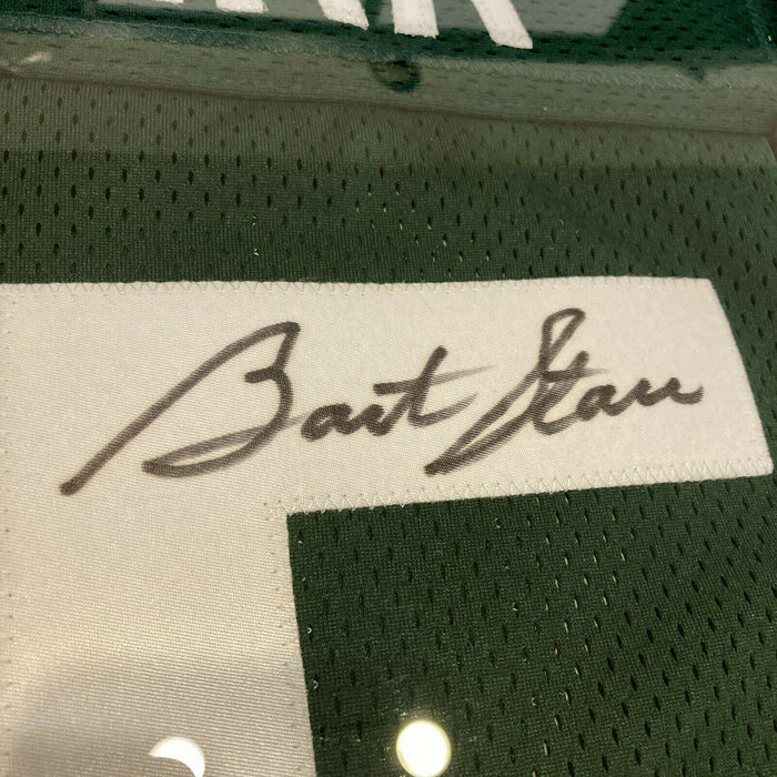 Bart Starr "1956-1971" Signed Green Bay Packers Jersey UDA Upper Deck Framed