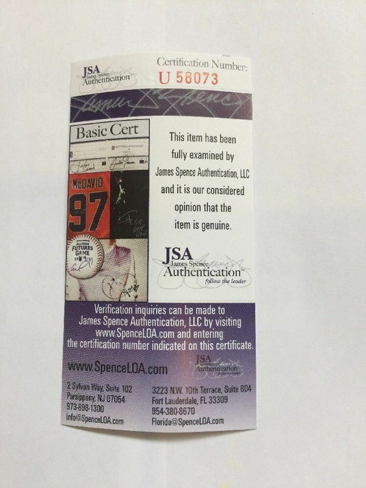 RARE Larry Doby Signed Heavily Inscribed Career Stats Cooperstown Bat JSA COA