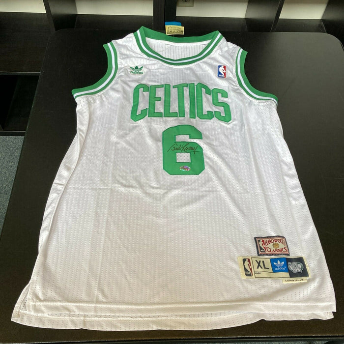 Bill Russell Signed Adidas Hardwood Classics Boston Celtics Jersey With COA
