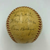 Rare 1935 Detroit Tigers World Series Champs Team Signed Baseball With JSA COA