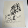 Lee Roy Selmon Signed 1981 Shell Oil Art Print Tampa Bay Bucs 10.75x13.5 JSA COA