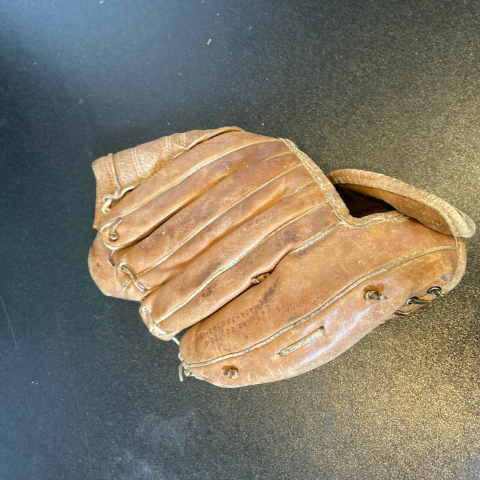 Ron Santo Signed 1960's Game Model Baseball Glove Chicago Cubs JSA COA