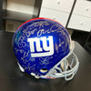 2007 New York Giants Super Bowl Champs Team Signed Full Size Helmet Steiner COA