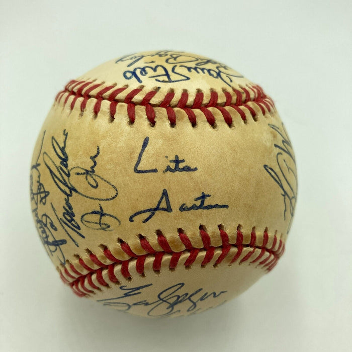 1992 Toronto Blue Jays World Series Champs Team Signed W.S. Baseball JSA COA