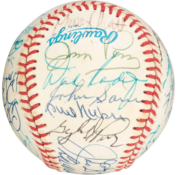 Joe Dimaggio Ted Williams Hall Of Fame Multi Signed Baseball JSA & Beckett COA