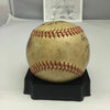 Incredible Johnny Pesky Game Winning Hit Game Used Baseball From June 18, 1947
