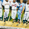 500 Home Run Signed Litho W/ Inscriptions Mickey Mantle Ted Williams 20 Sigs JSA