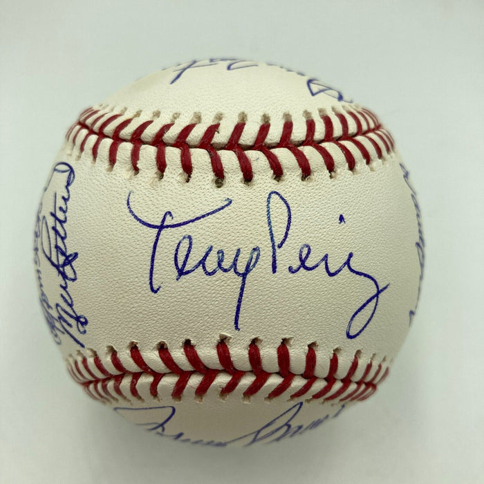 Beautiful 1976 Cincinnati Reds World Series Champs Team Signed Baseball PSA DNA