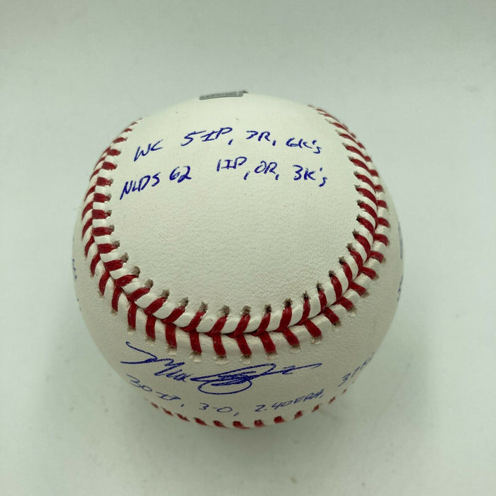Max Scherzer 2019 World Series Signed Heavily Inscribed STAT Baseball FanaticS