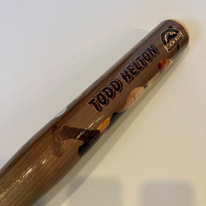 Todd Helton Signed Commemorative Baseball Bat MLB Authenticated Hologram