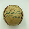 1955 Cleveland Indians Team Signed Game Used American League Baseball