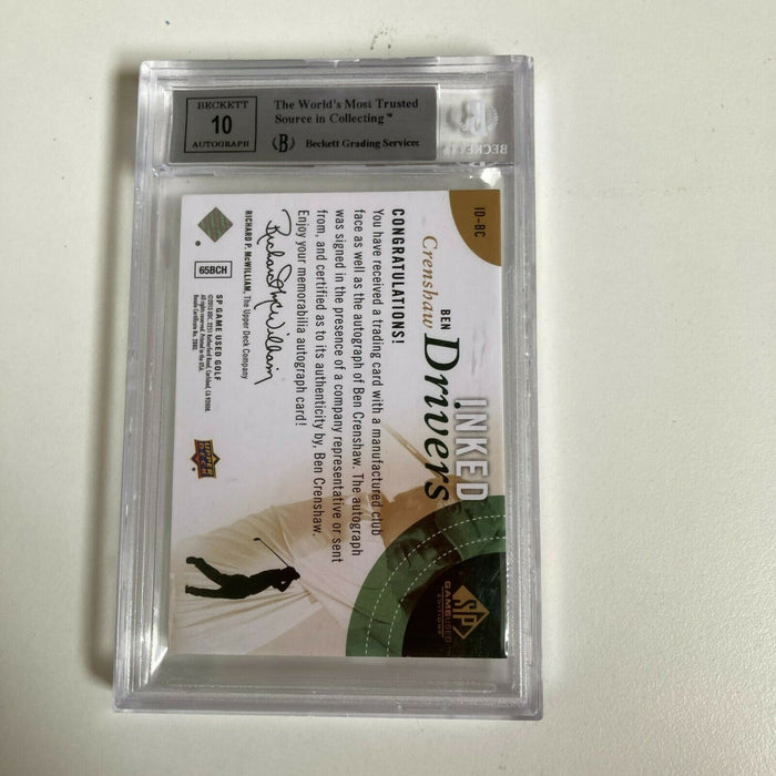 2014 Upper Deck SP Inked Drivers Ben Crenshaw Auto #3/5 BGS 9 MINT Golf