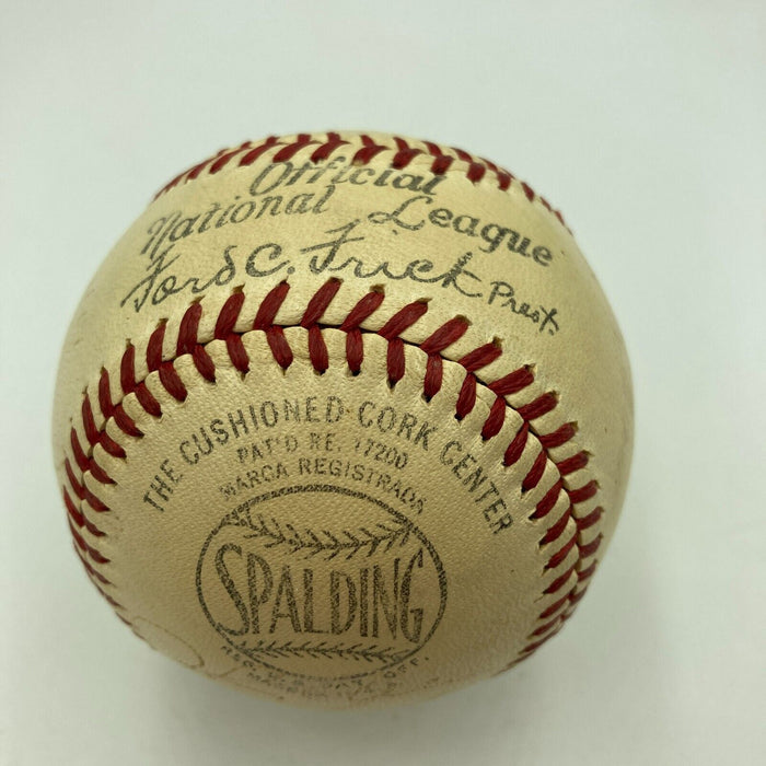 1941 Brooklyn Dodgers National League Champs Team Signed Baseball JSA COA